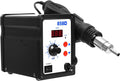 Stazione di saldatura ad aria calda, 858D, saldatrice ad aria calda, 100 ~ 500 °C, 700 W, indicatore di temperatura digitale con 3 ugelli per BGA, SOIC, CHIP, QFP, PLCC