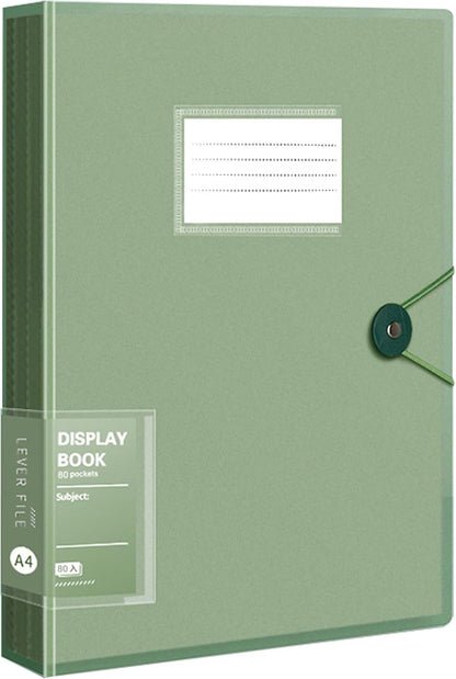 A4 Display Book with Clear Pockets Folder with Sleeves Project Folder for Individuals, Office, and Home