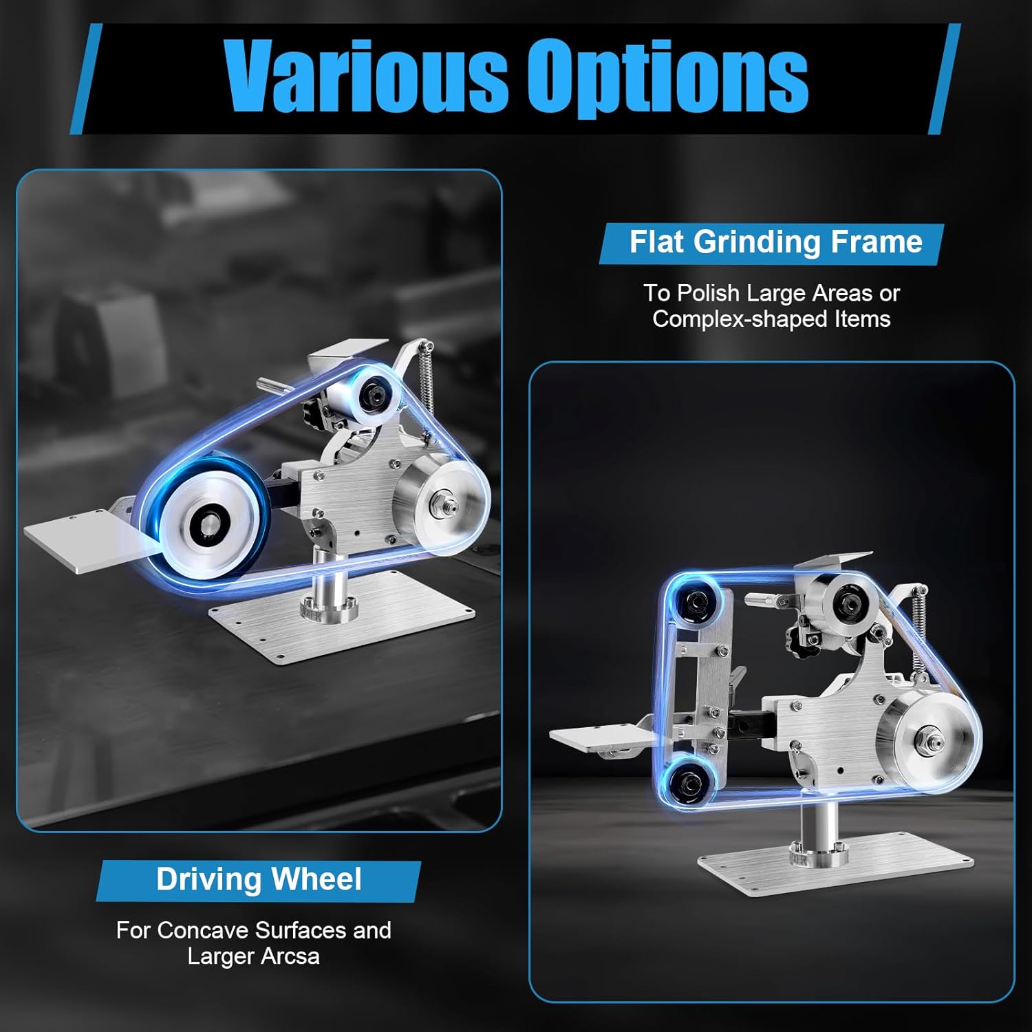 Levigatrice a nastro con motore brushless, 220 V Levigatrice a nastro Levigatrice a disco Lucidatrice Levigatrice a nastro + motore brushless Levigatrice Segnaletica