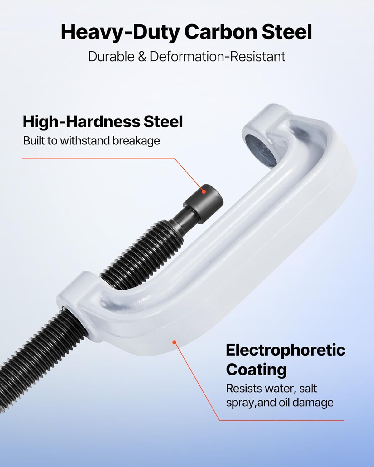 Kit Pressa per Cuscinetti, 10+24 Pezzi, Utensile per Boccole, Set per Piste e Guarnizioni con 13 Boccole, Telaio a C e Manicotti, Strumenti di Installazione e Rimozione con Custodia