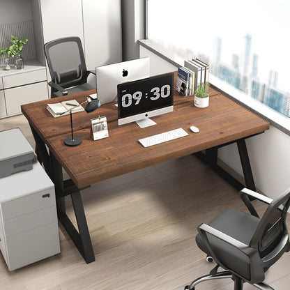 Solid Wood Desk Rustic Real Wood Desks For Home Office