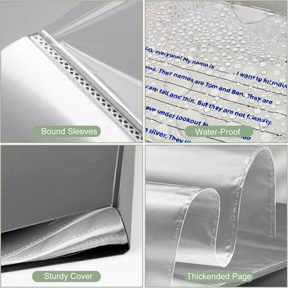 A4 Display Book with Clear Pockets Folder with Sleeves Project Folder for Individuals, Office, and Home
