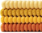 Lot de 4 housses de coussin en velours côtelé orange 40 x 40 cm